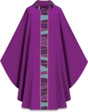 Rolling Hills Design Purple Chasuble