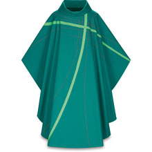 Brugia Chasuble with Linear Cross Design