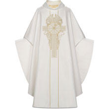 Four Evangelists Chasuble in White Sentia
