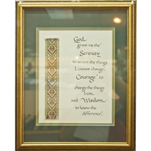 Serenity Prayer  Plaque