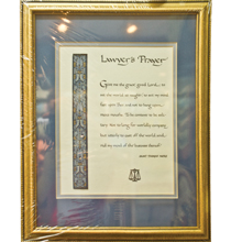 Lawyer's Prayer  Plaque