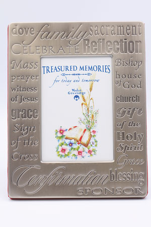 Silver Plated Confirmation Frame
