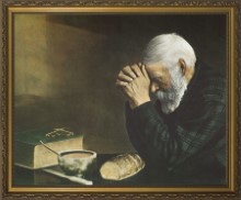 "Grace" - Man Praying Framed Art