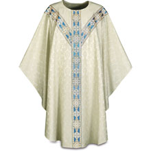 Ecru White Chasuble in Duomo Fabric