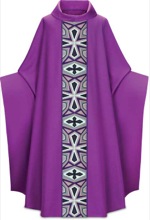 Purple Stained Glass Design Chasuble