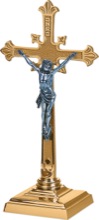 Bronze Budded Standing Altar Cross
