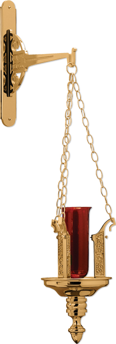 Hanging Sanctuary Lamp with Bracket
