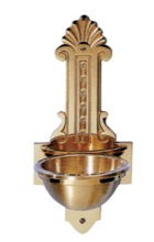 Bronze Wall Holy Water Font