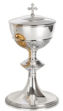 Silver Plated Gothic Trim Brass Ciboria