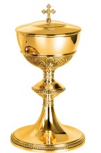 Gold Plated Gothic Trim Brass Ciboria
