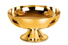 Gold Plate Gothic Trim Brass Open Ciborium