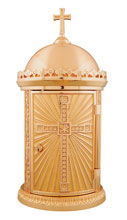 Bronze Tabernacle with Cross Design