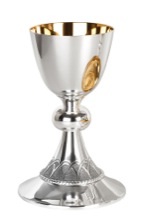Silver Plated Rope Trim Chalice