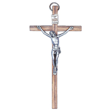4 3/4" Wood Crucifix Pendant