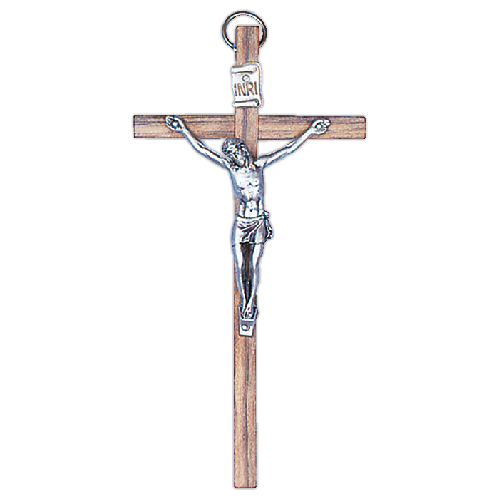 4 3/4" Wood Crucifix Pendant