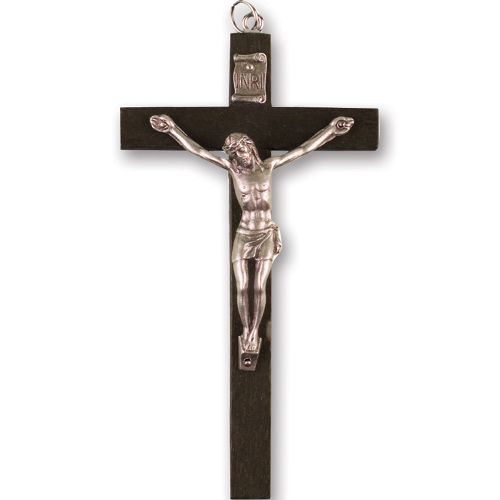 5 1/4" Wood Crucifix Pendant