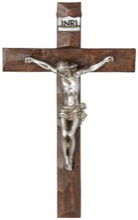 Crucifix With Antiqued Silver Corpus