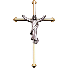 8" Gold Italian Crucifix