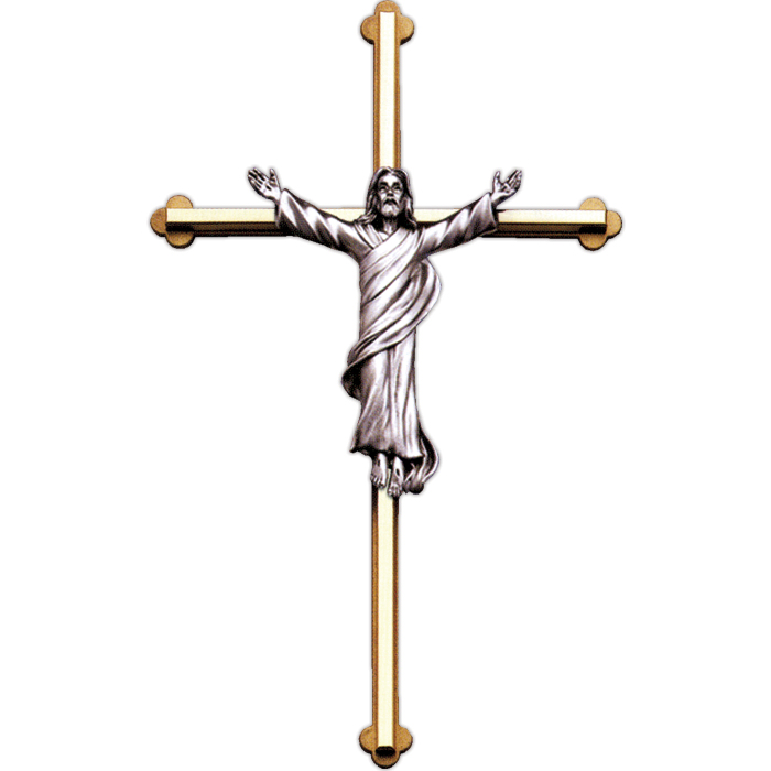 8" Gold Italian Crucifix