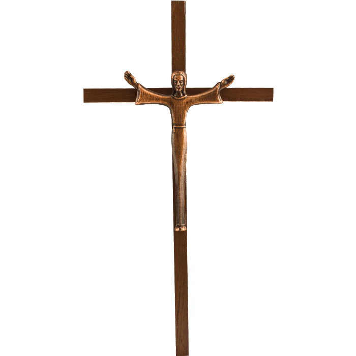 10" Walnut Crucifix