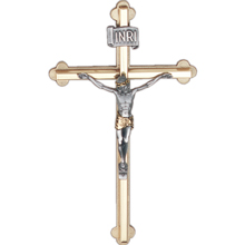 Gold Satin Budded Cross 8