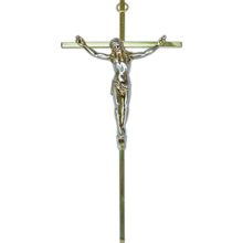 10" Brass Crucifix