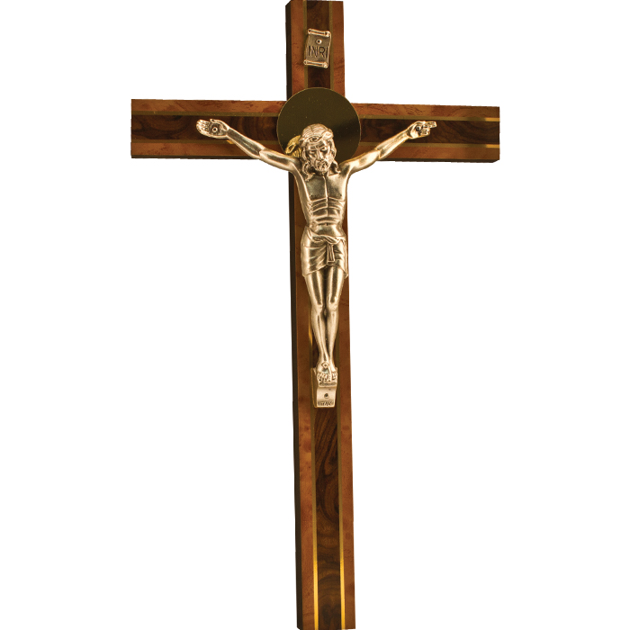 10" Walnut Crucifix