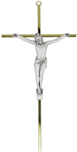 10" Gold Italian Crucifix