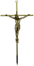 10" Gold Italian Crucifix