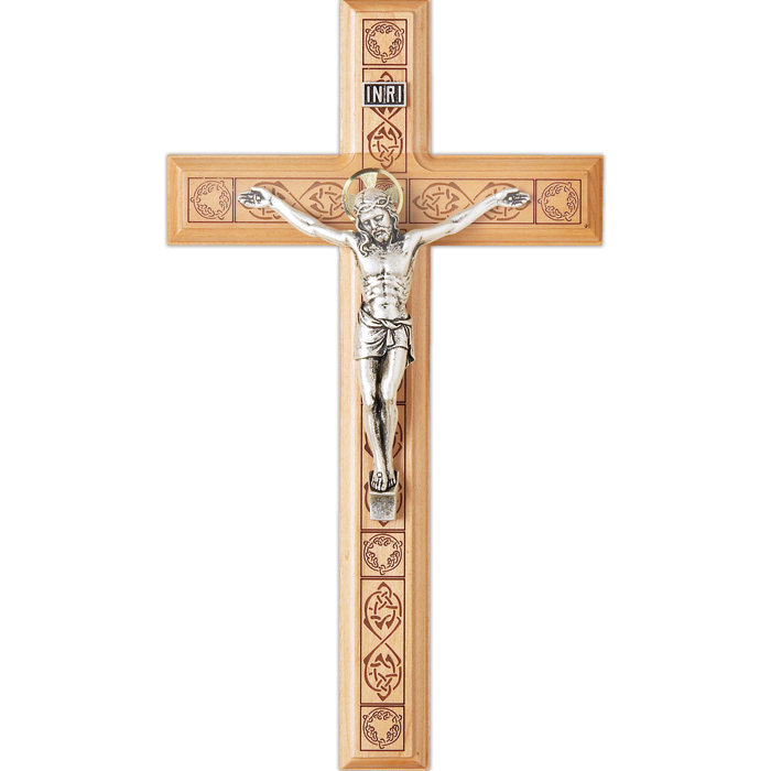 11" Maple Wood Crucifix