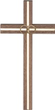 Brass Inlay Wedding Cross