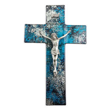 Aqua Glass Cross