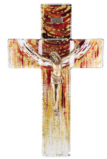 Stained Glass Crucifix