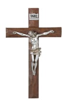 Crucifix With Antiqued Silver Corpus