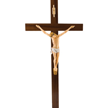 12" Walnut Crucifix