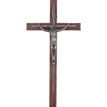 12" Walnut Crucifix