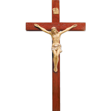 Genuine Rosewood Crucifix 12"