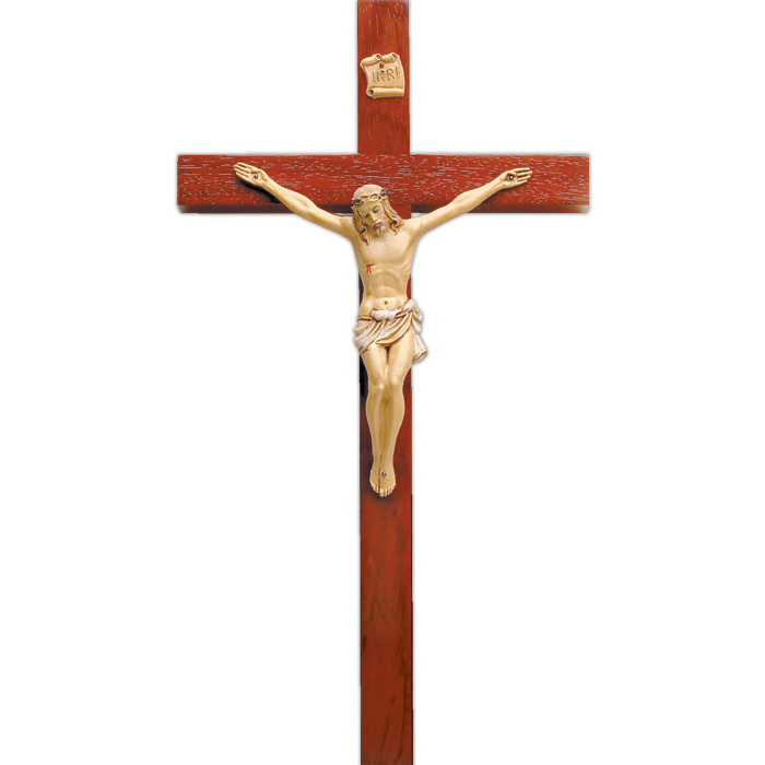Genuine Rosewood Crucifix 12"