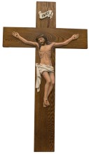 5 Foot Gymnasium Natural Color Crucifix