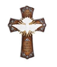 Come Holy Spirit Resin Wall Cross