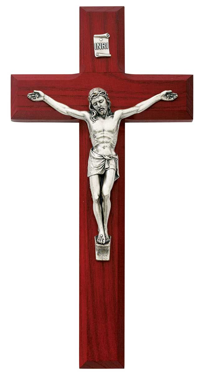 8" Cherry Crucifix