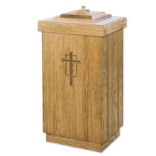 Square Wooden Baptismal Font