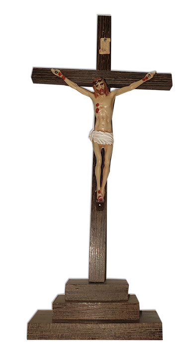 7" Standing Italian Crucifix