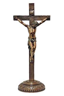 13 3/4" Standing Crucifix