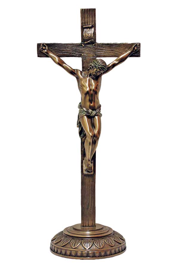13 3/4" Standing Crucifix