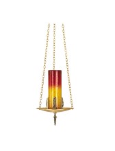 Bronze Wheat Hanging Sanctuary Lamp