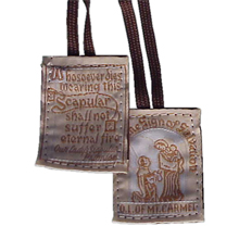 Mt. Carmel Scapular Brown Cord