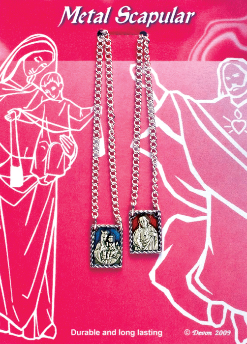 Metal Scapular w/ Enamel Coloring