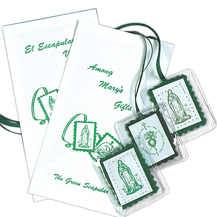 LAMINATED GREEN SCAPULAR