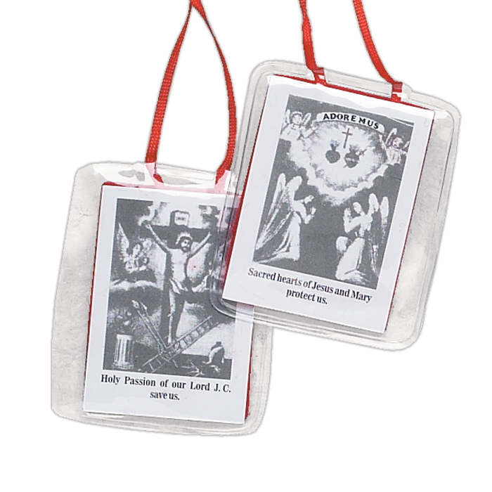 Red Scapular - Laminated